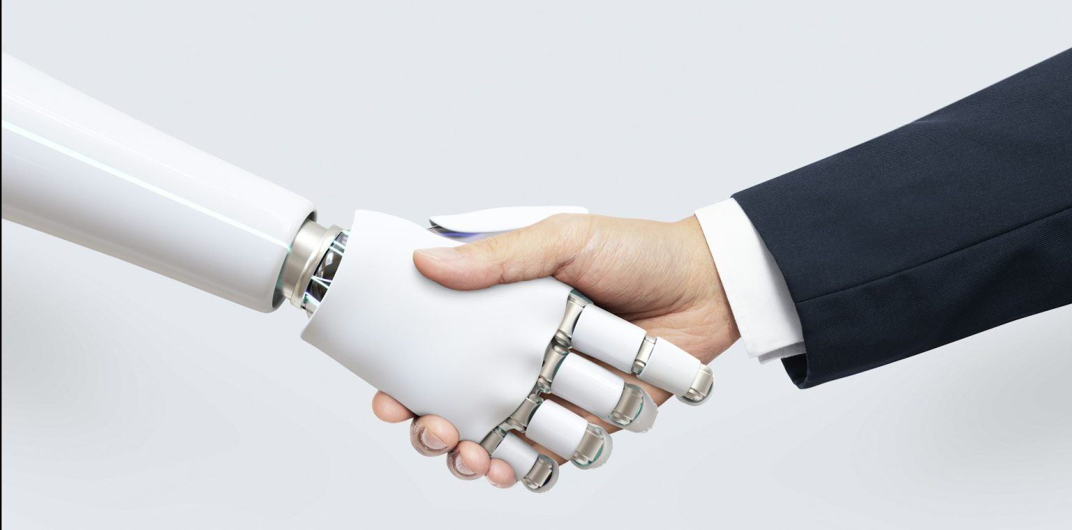 AI background business technology, digital transformation